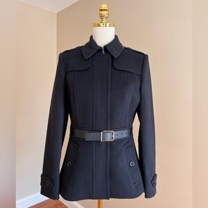 Burberry Belted Wool Jacket